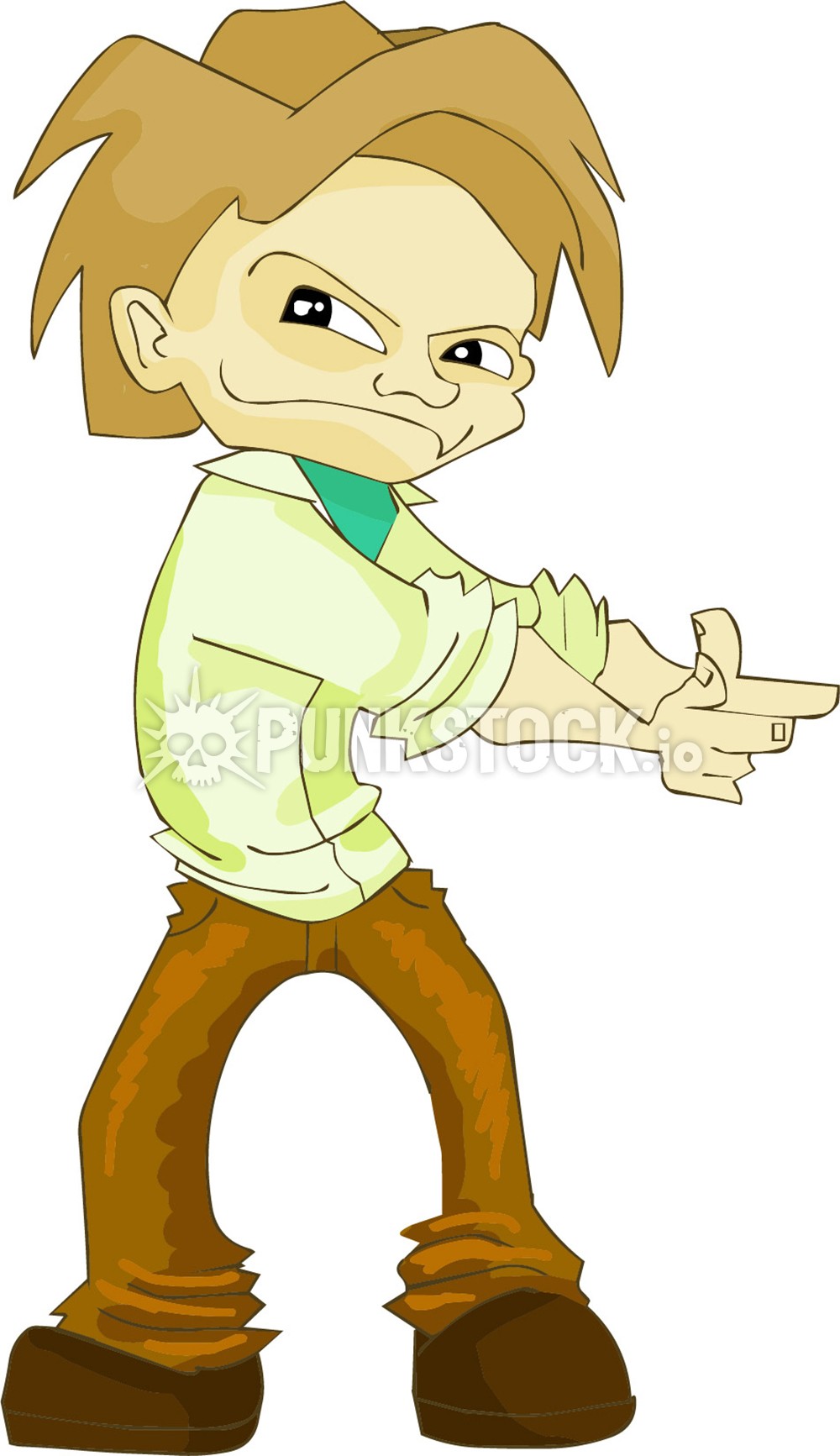 Cool kid teen vector graphic