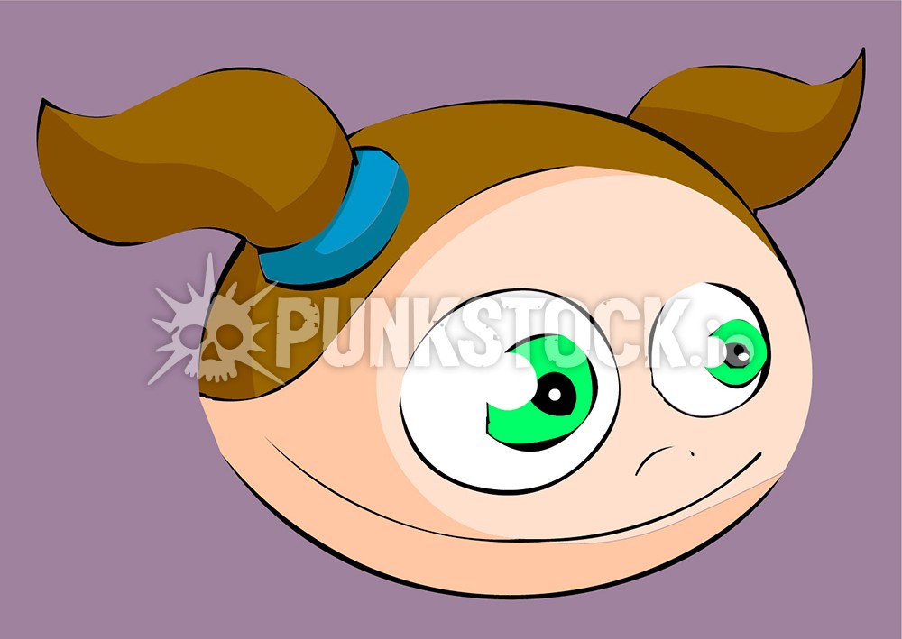 Girl cute child vector graphic