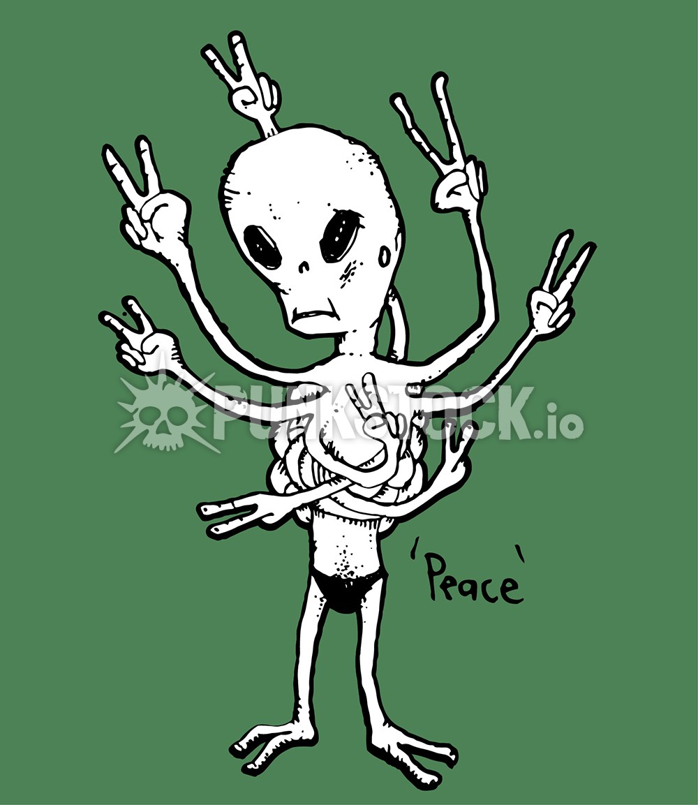 Alien cool alien aliens vector graphic