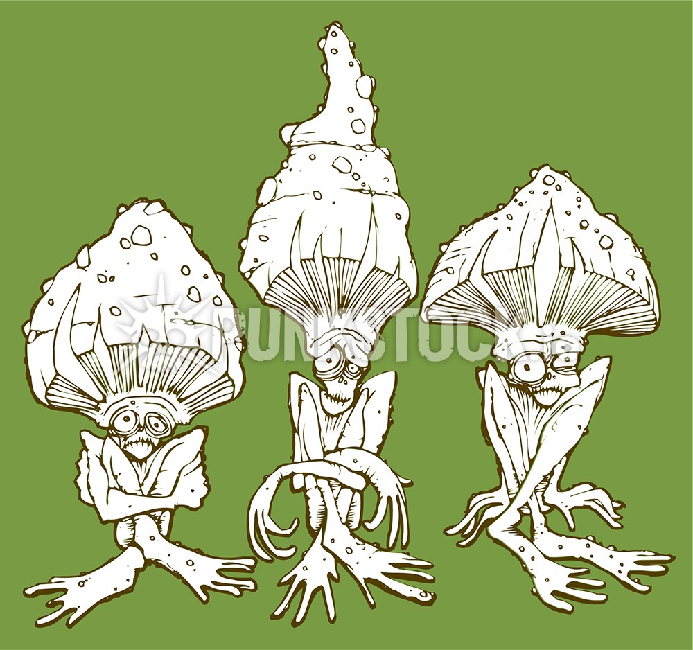 Mushroom boy toadstool vector graphic