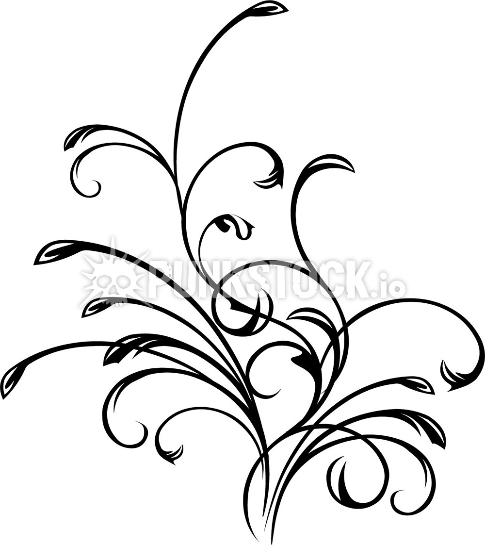 Ornamental flourish decorative flourish vector graphic