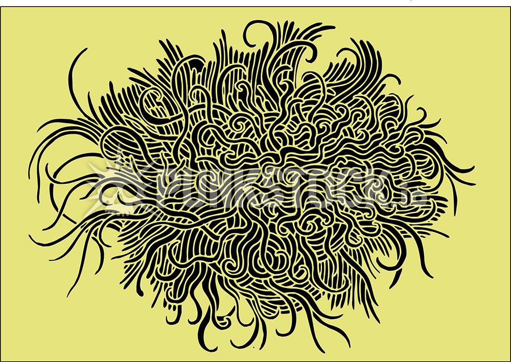 Line lines drawing vector graphic