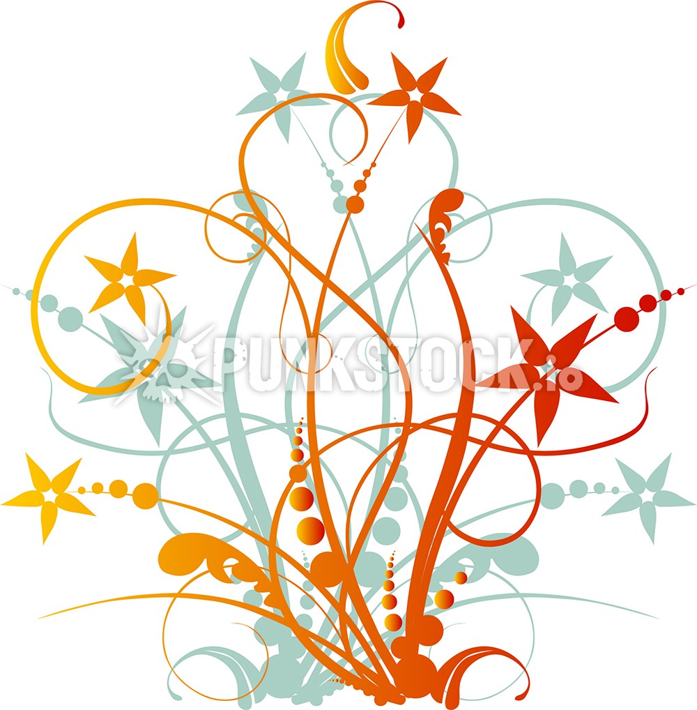 Ornamental flourish decorative flourish vector graphic