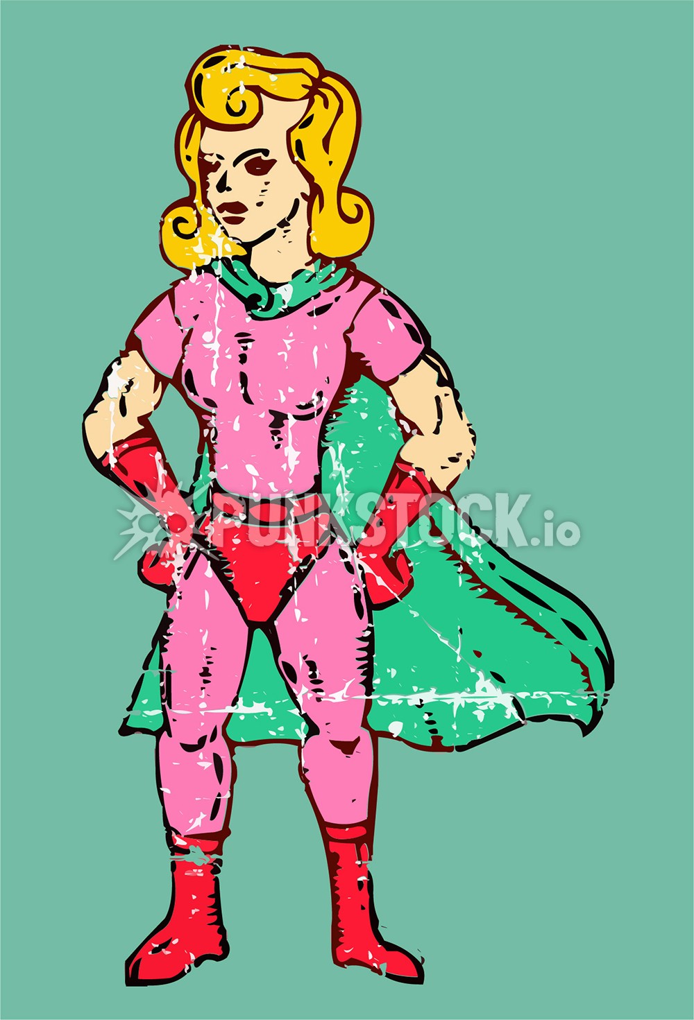 Hero superhero super vector graphic