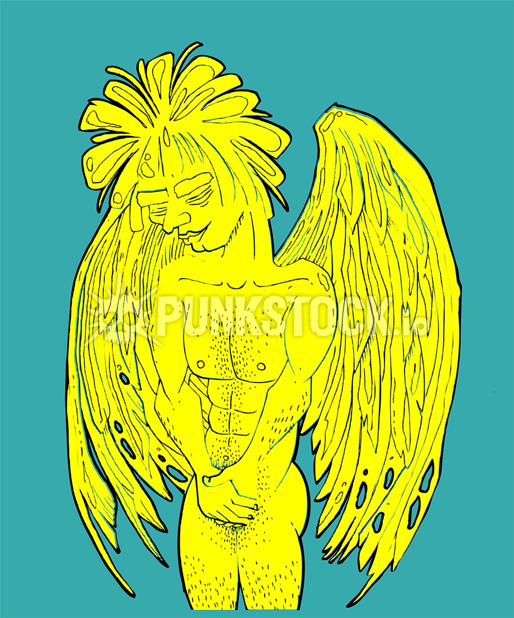 Guy man naked vector graphic