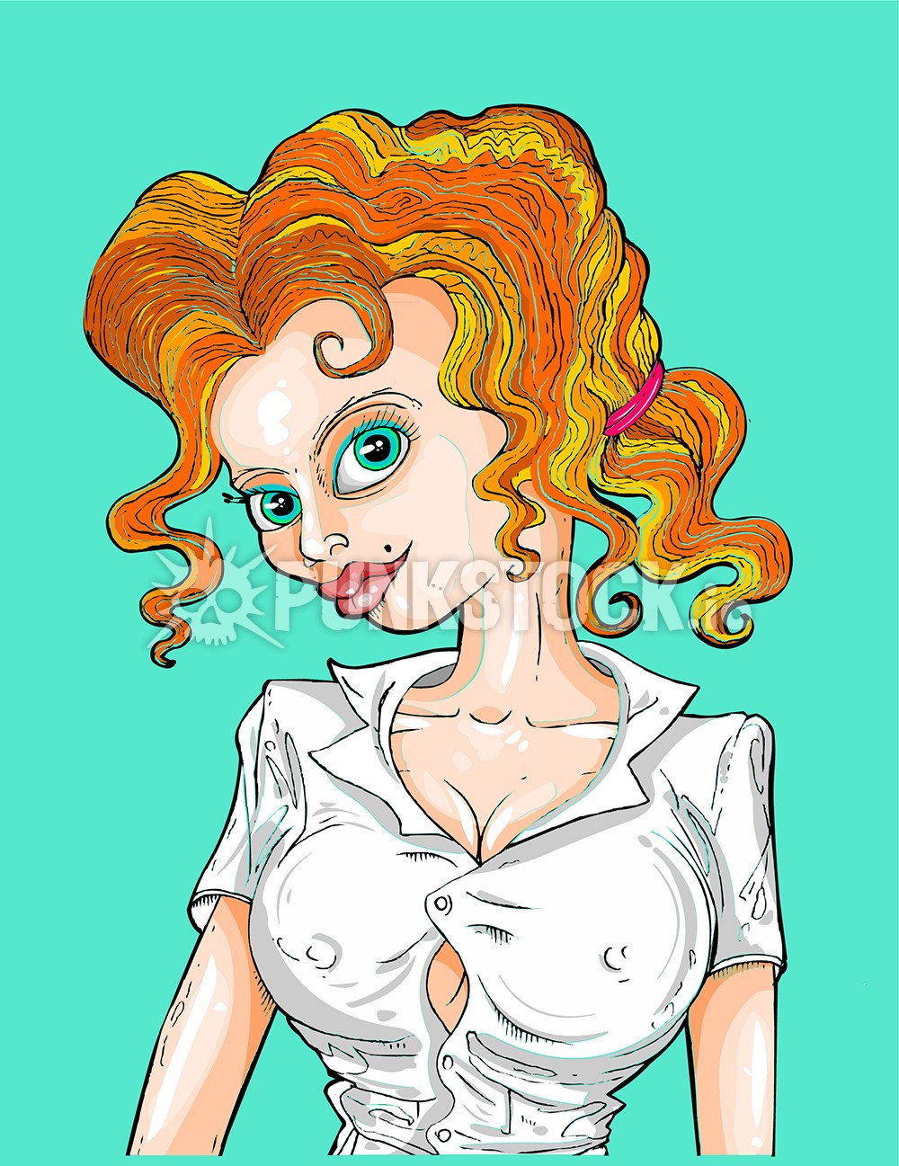 Woman girl beautiful vector graphic