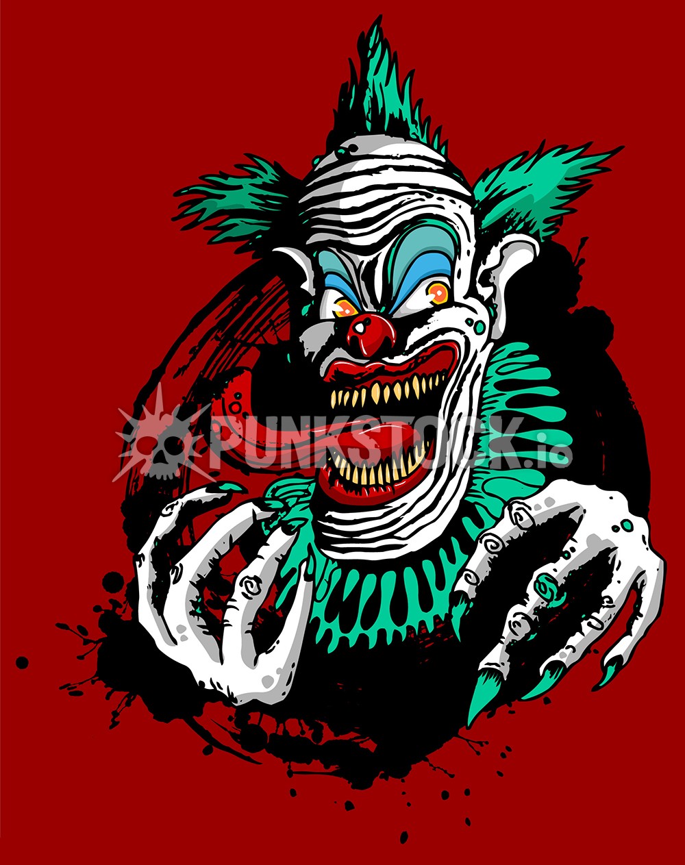 Killer klown killer klowns outer space vector graphic