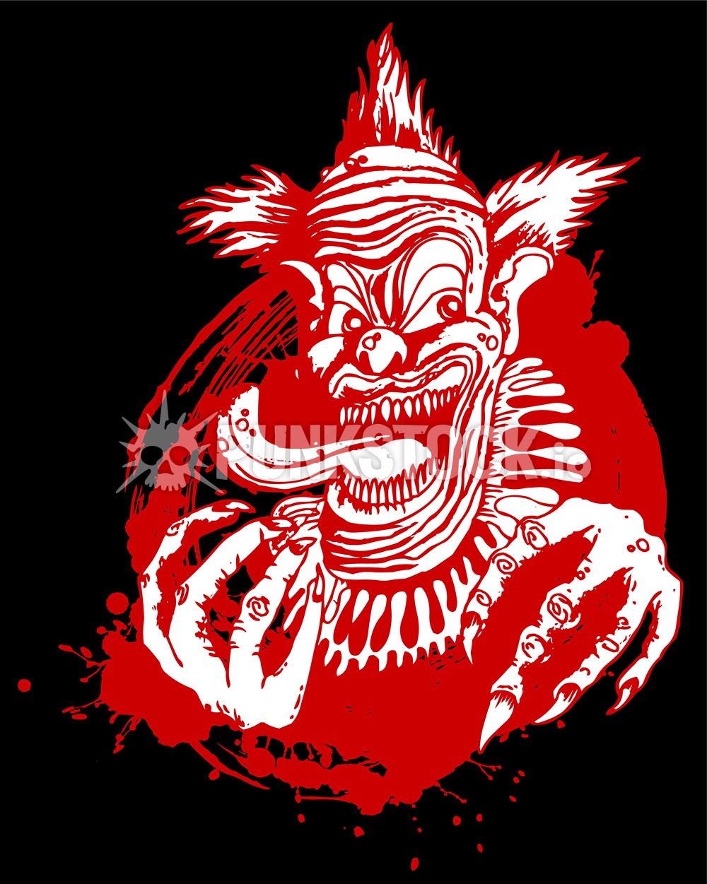 Killer klown killer klowns outer space vector graphic
