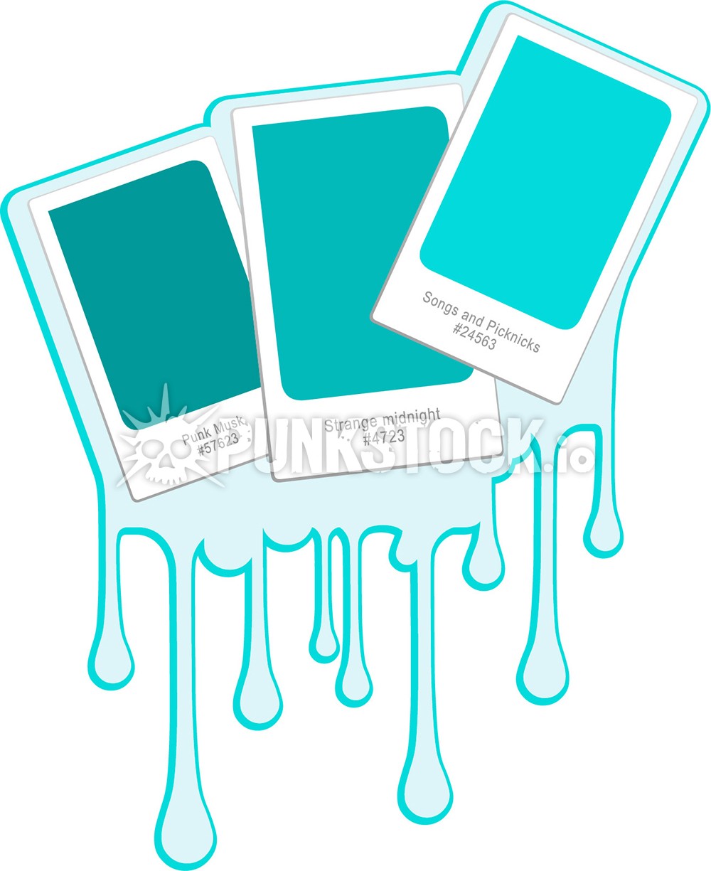 Paint swatch color vector graphic