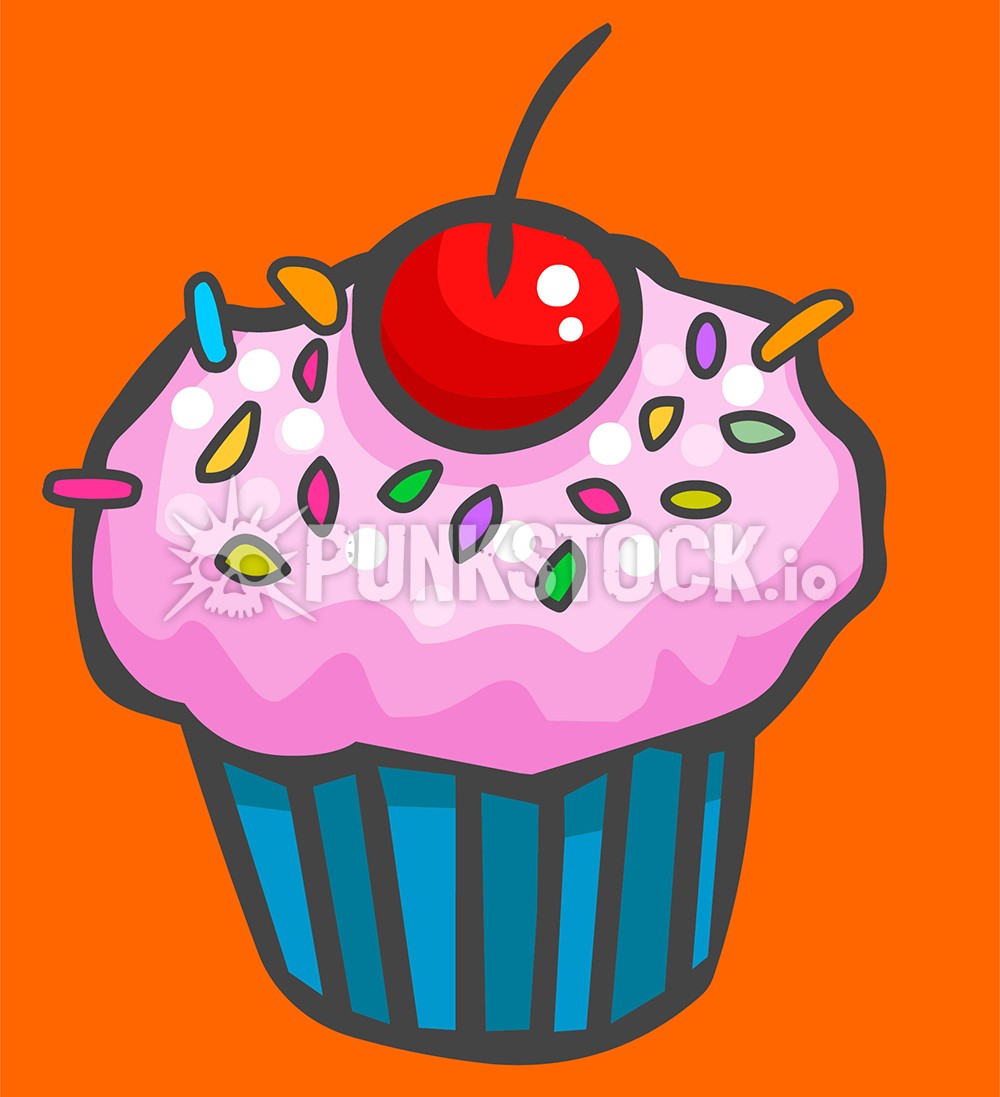 Cupcake cup cake dessert vector graphic