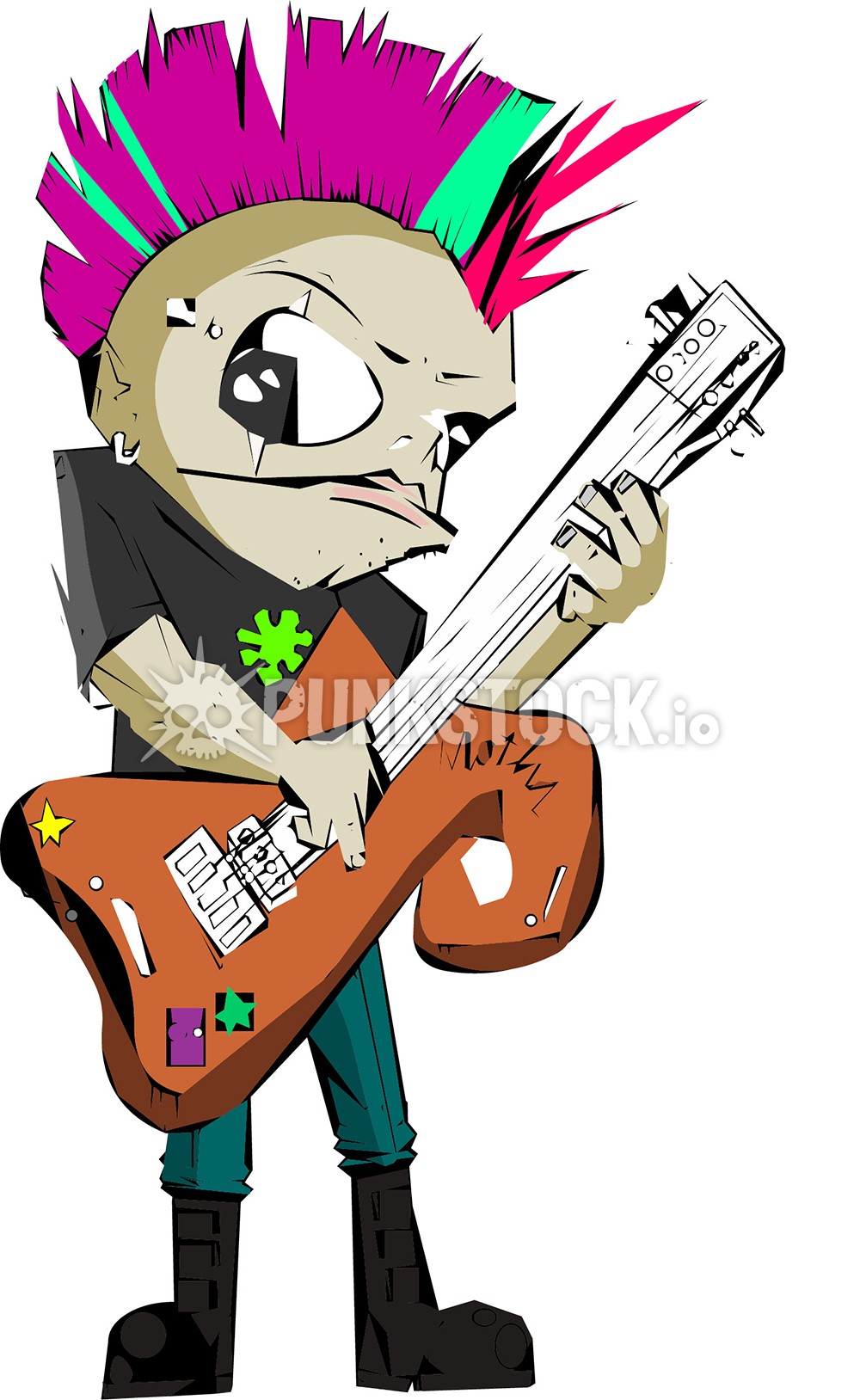 Punk mohawk mo hawk vector graphic