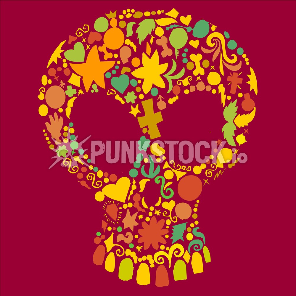 Skull skulls patterns vector graphic