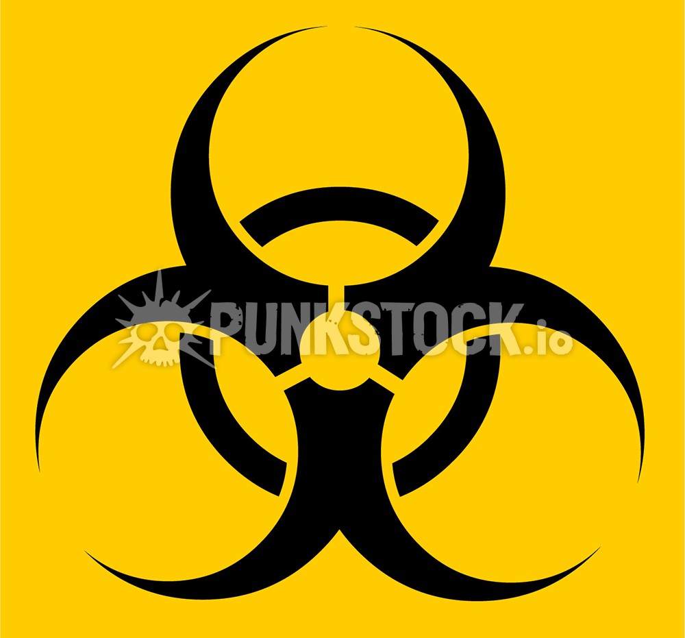 Hazard hazzard bio hazard vector graphic