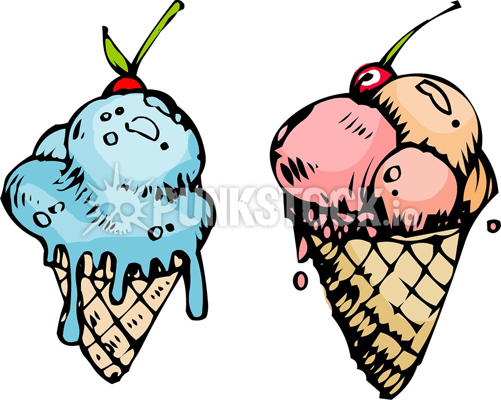 Icecream ice cream scoop vector graphic