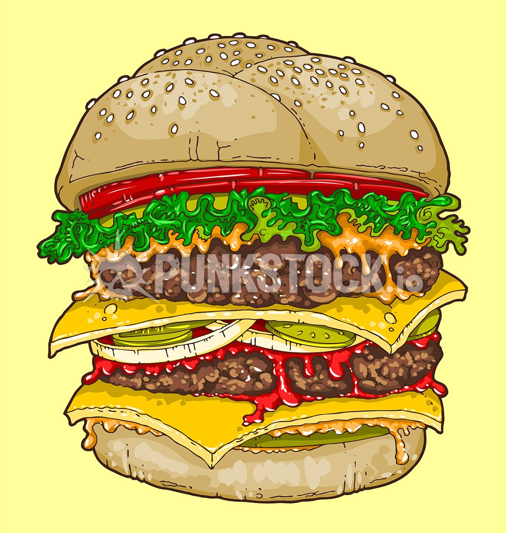 Burger burgers hamburger vector graphic