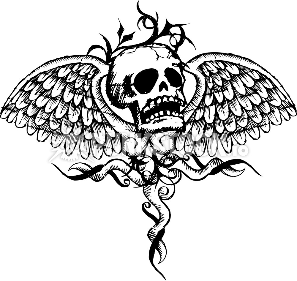 Tattoo tattoos skull vector graphic