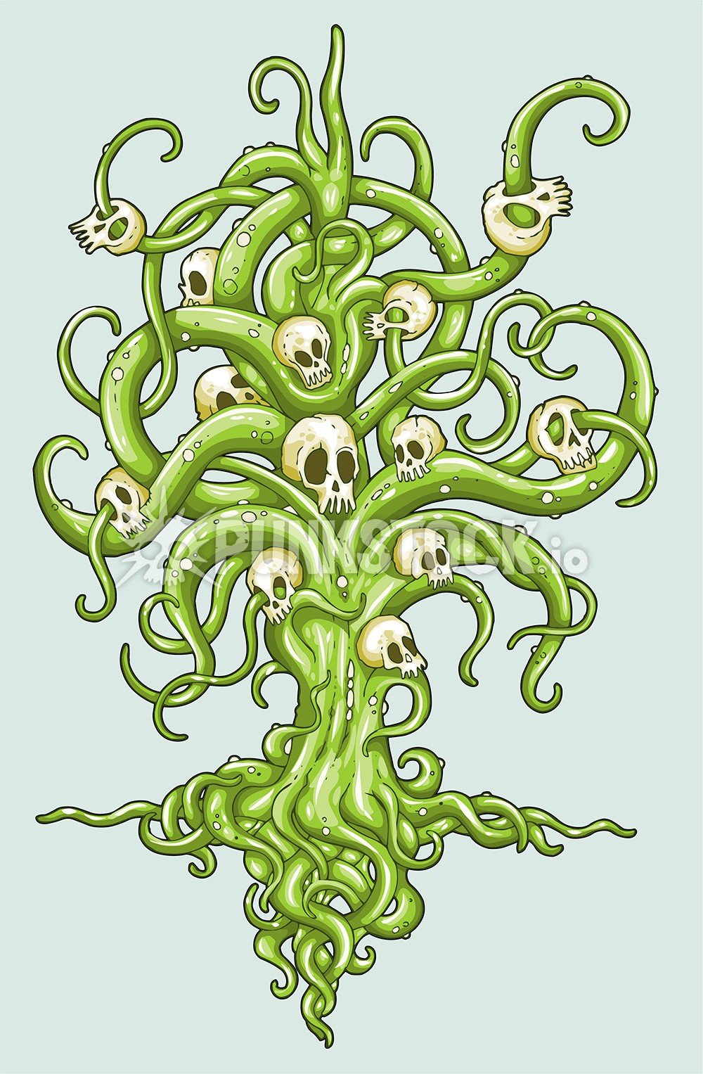 Tree trees vine vector graphic