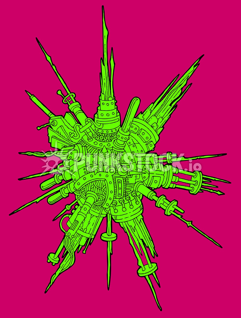 Line lines drawing vector graphic