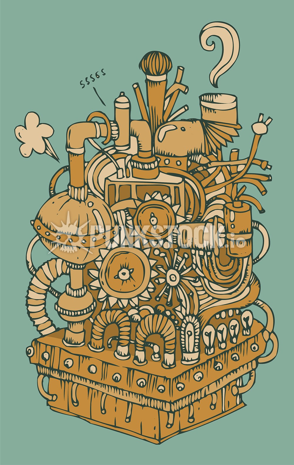 Line lines drawing vector graphic