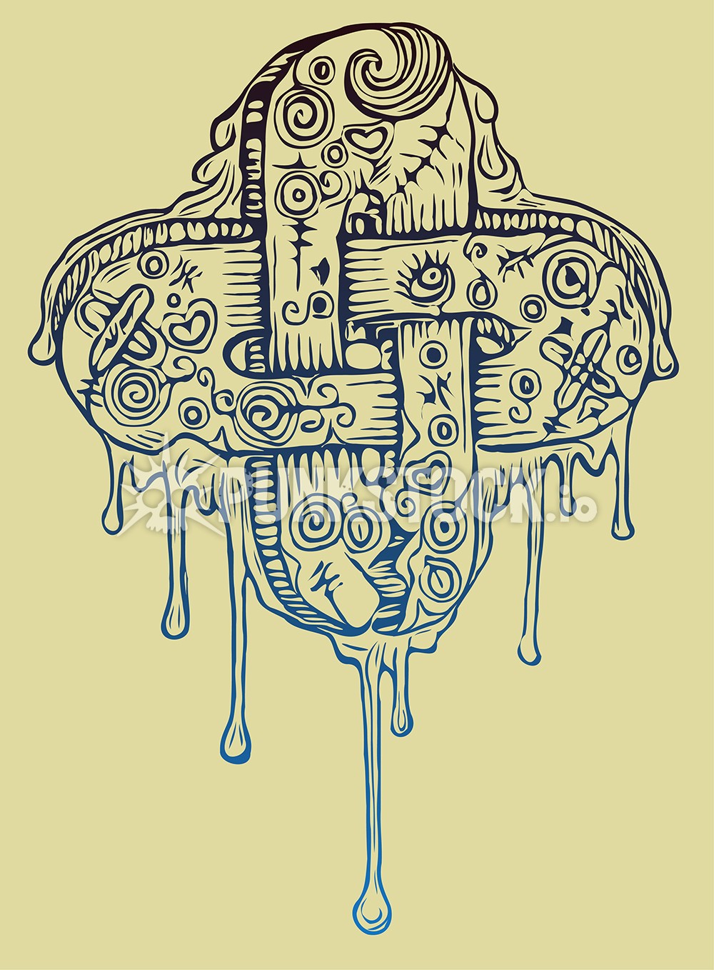 Line lines drawing vector graphic