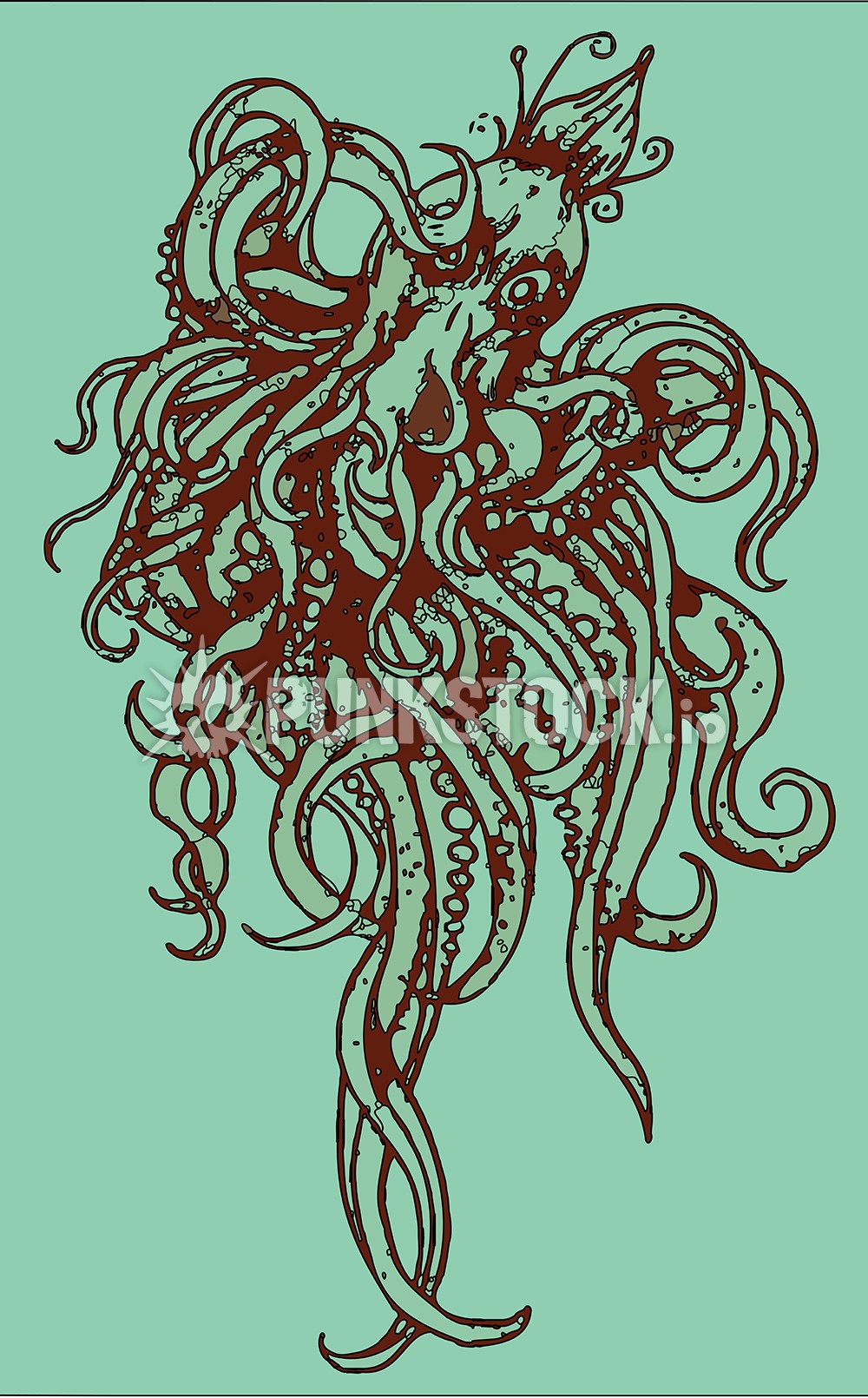 Squid squids octopus vector graphic