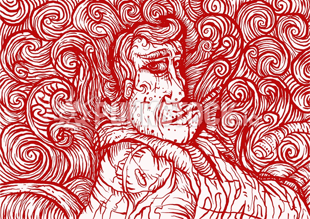 Line lines drawing vector graphic