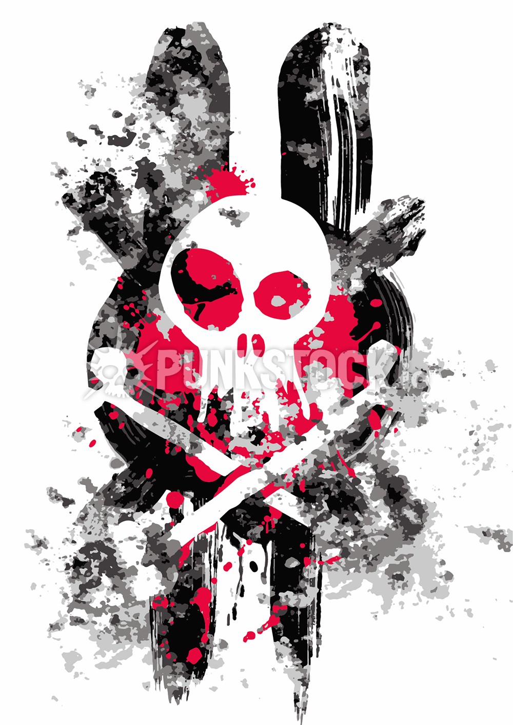 Collage print grunge vector graphic