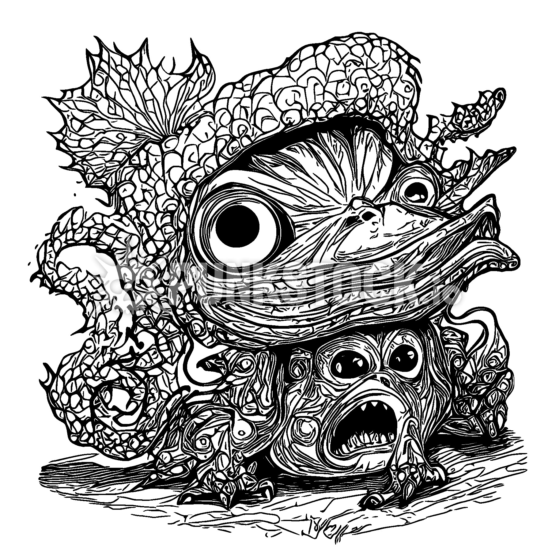 Sketch doodle drawing vector graphic