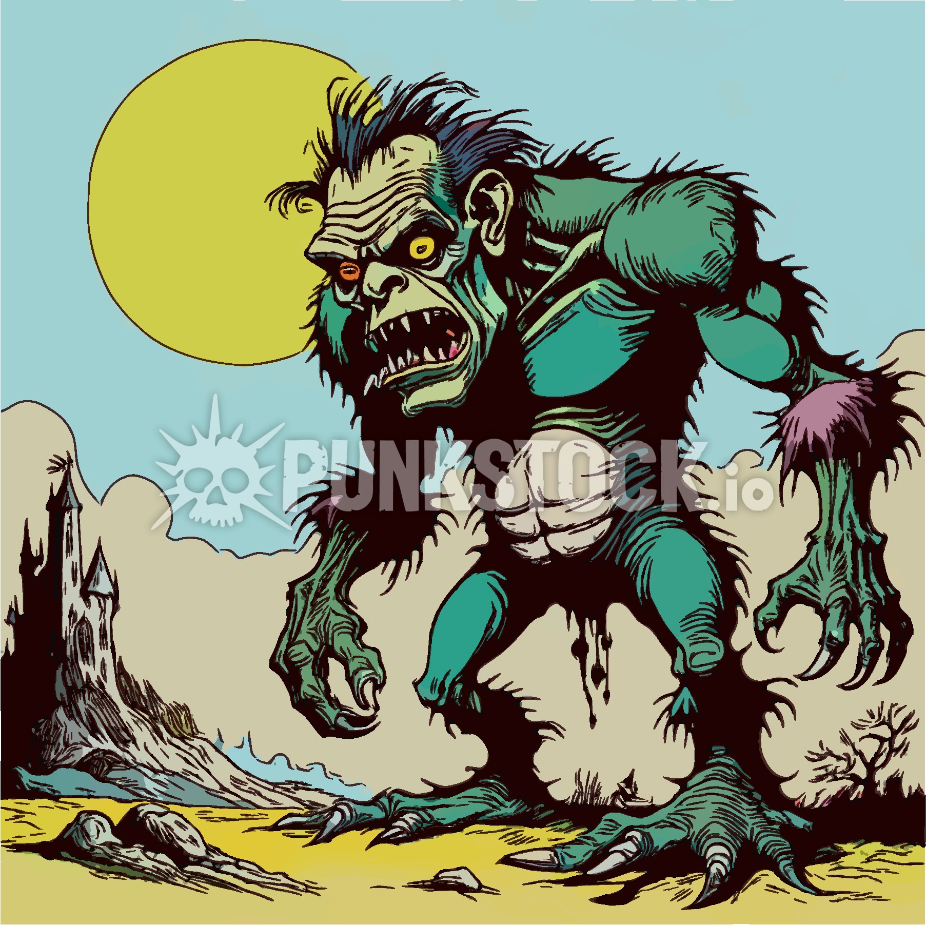 Green goblin goblins vector graphic