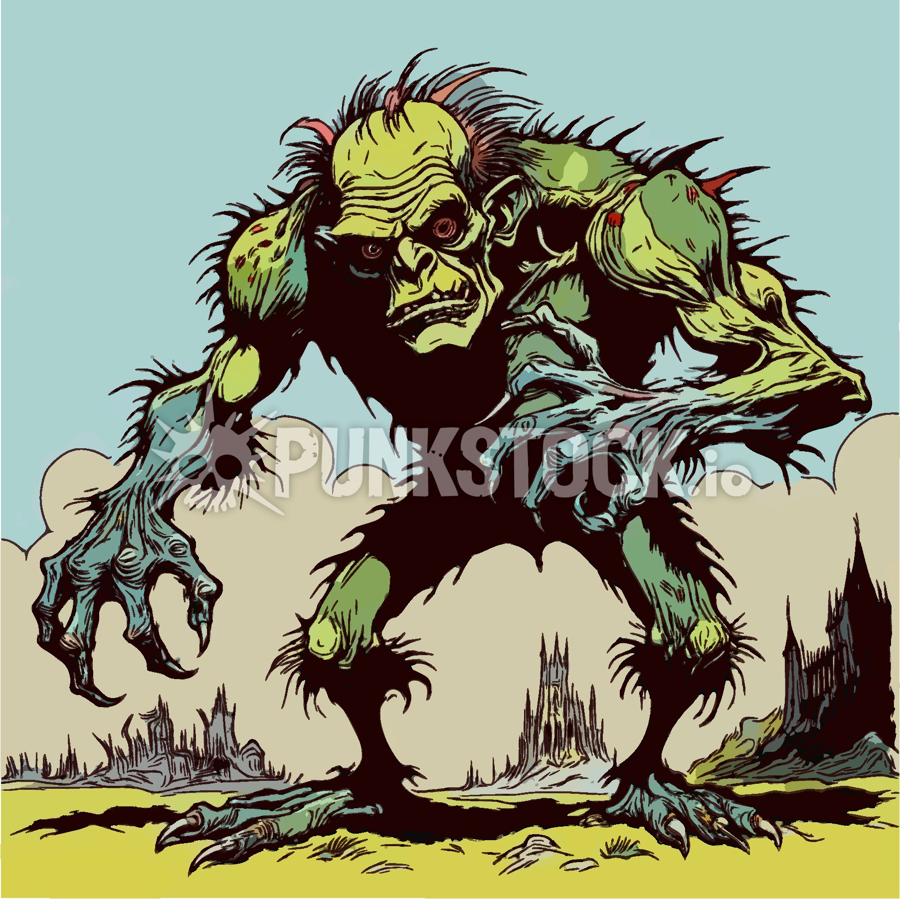 Green goblin goblins vector graphic