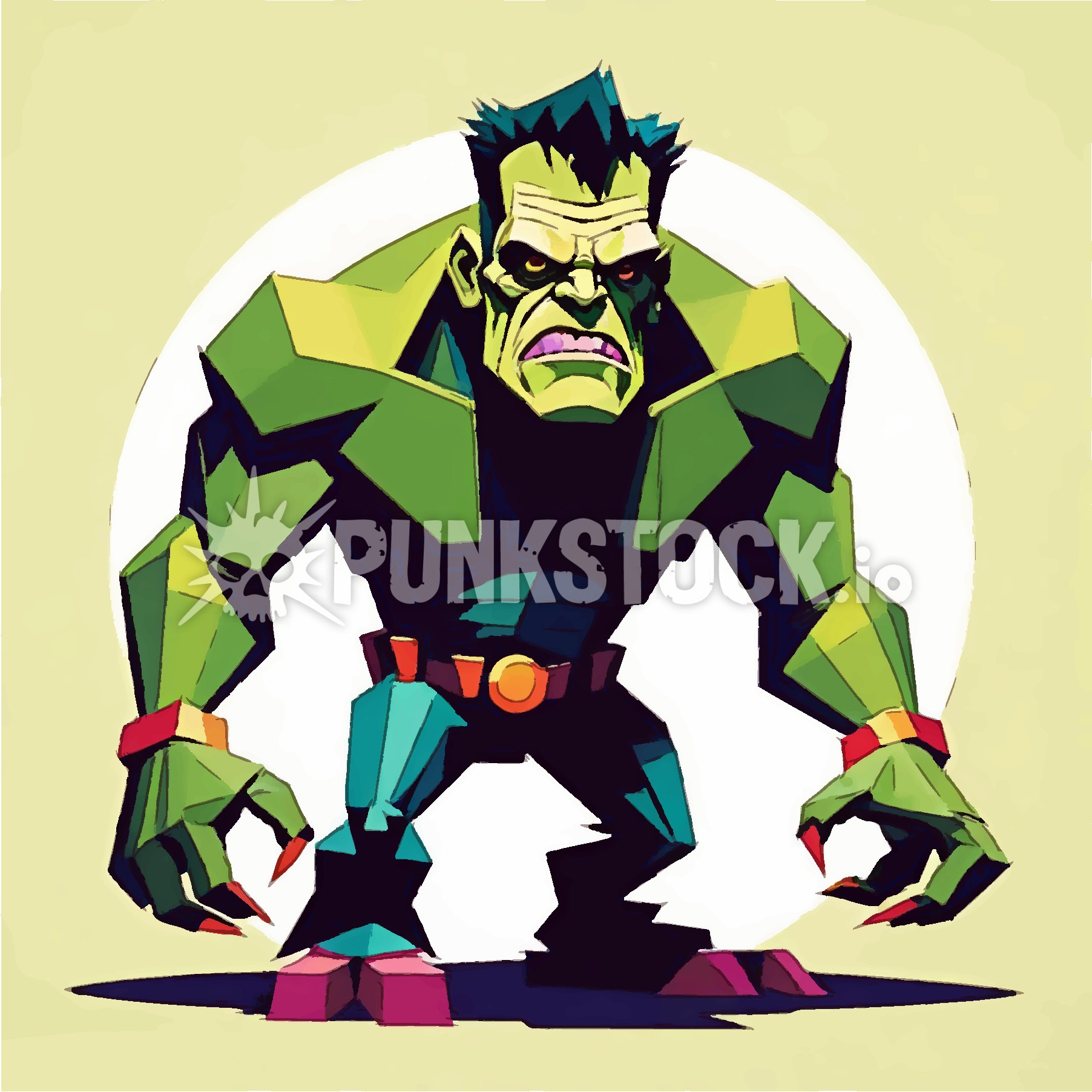 Green troll trolls vector graphic