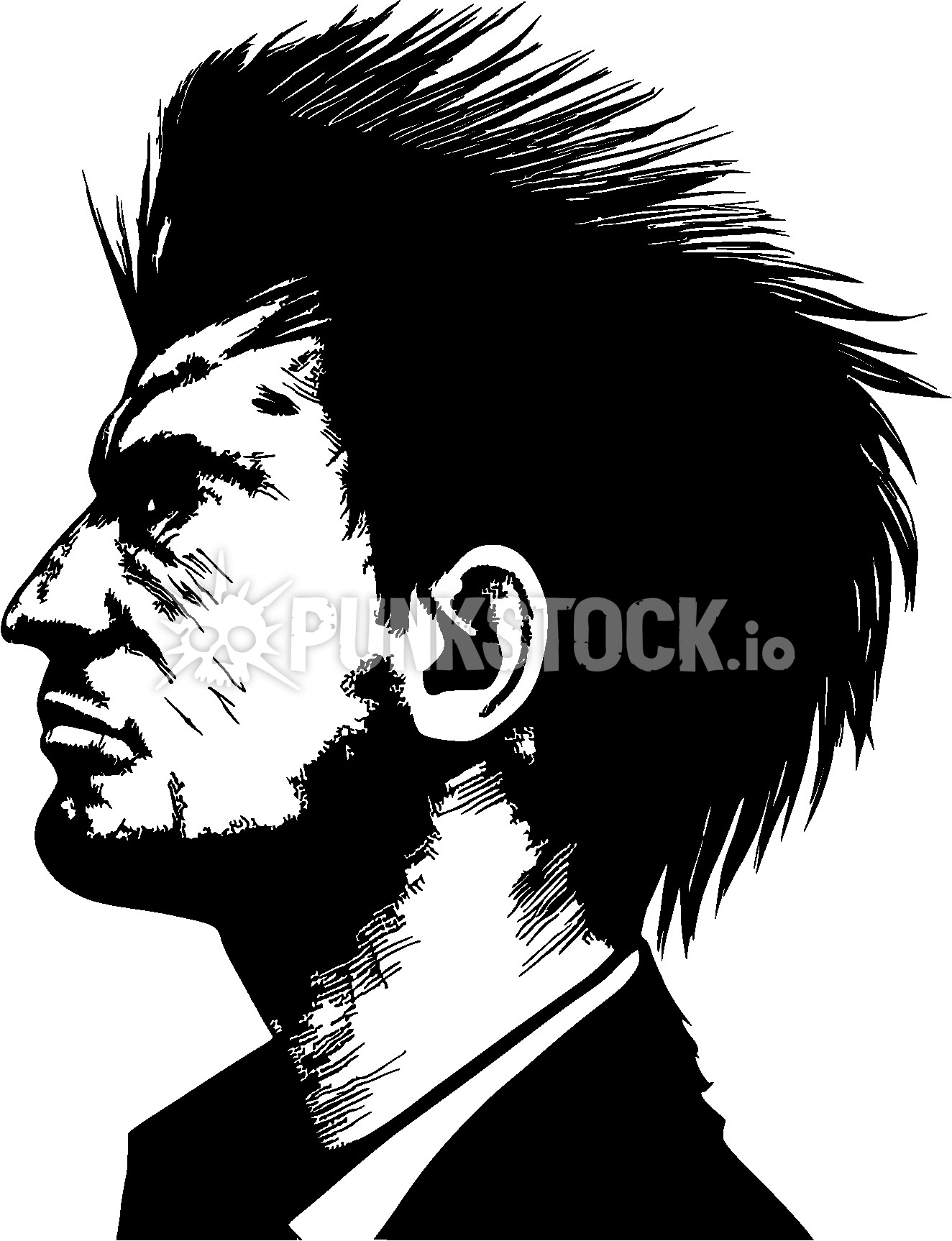 One color print print printed vector graphic