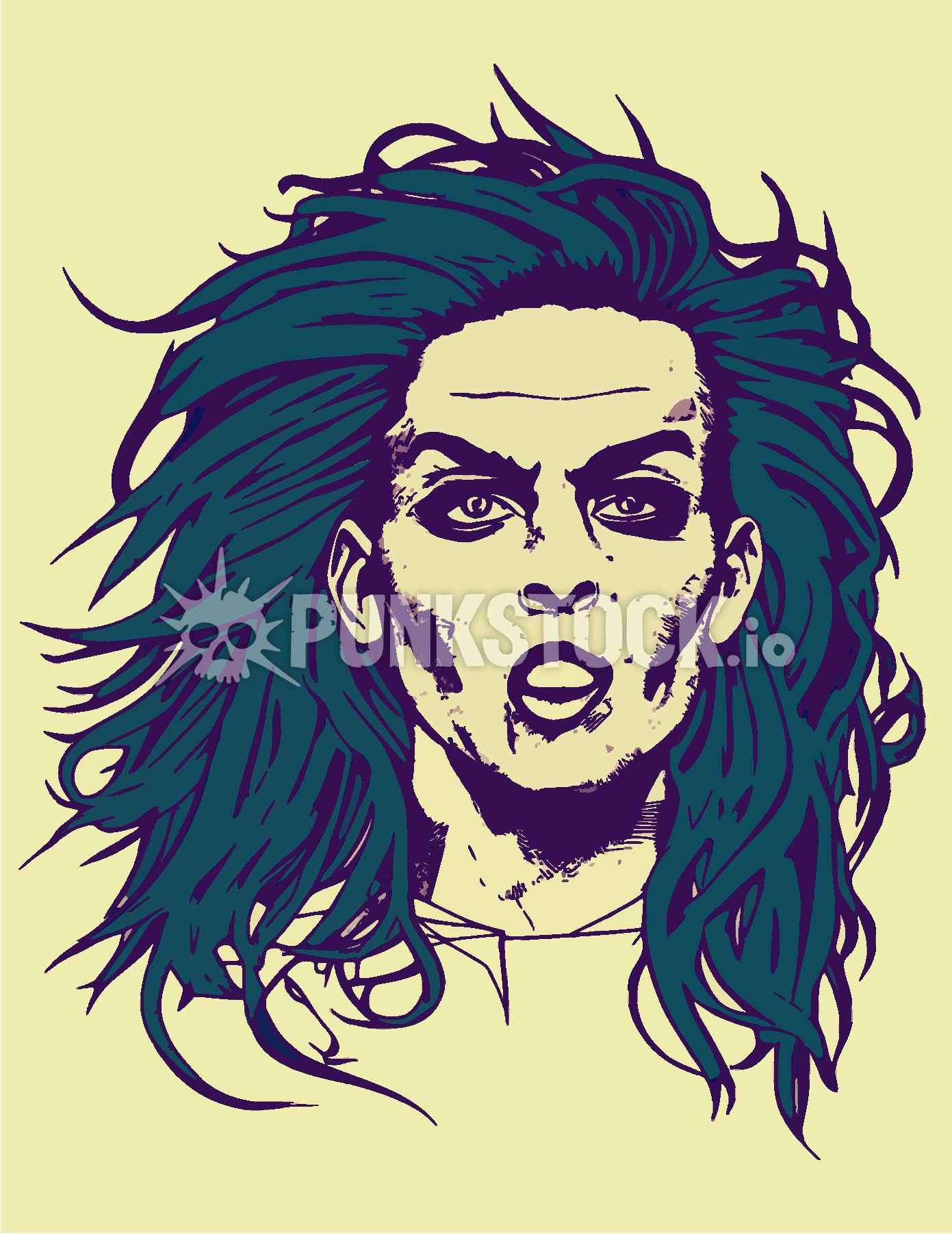 Woman hair long hair vector graphic