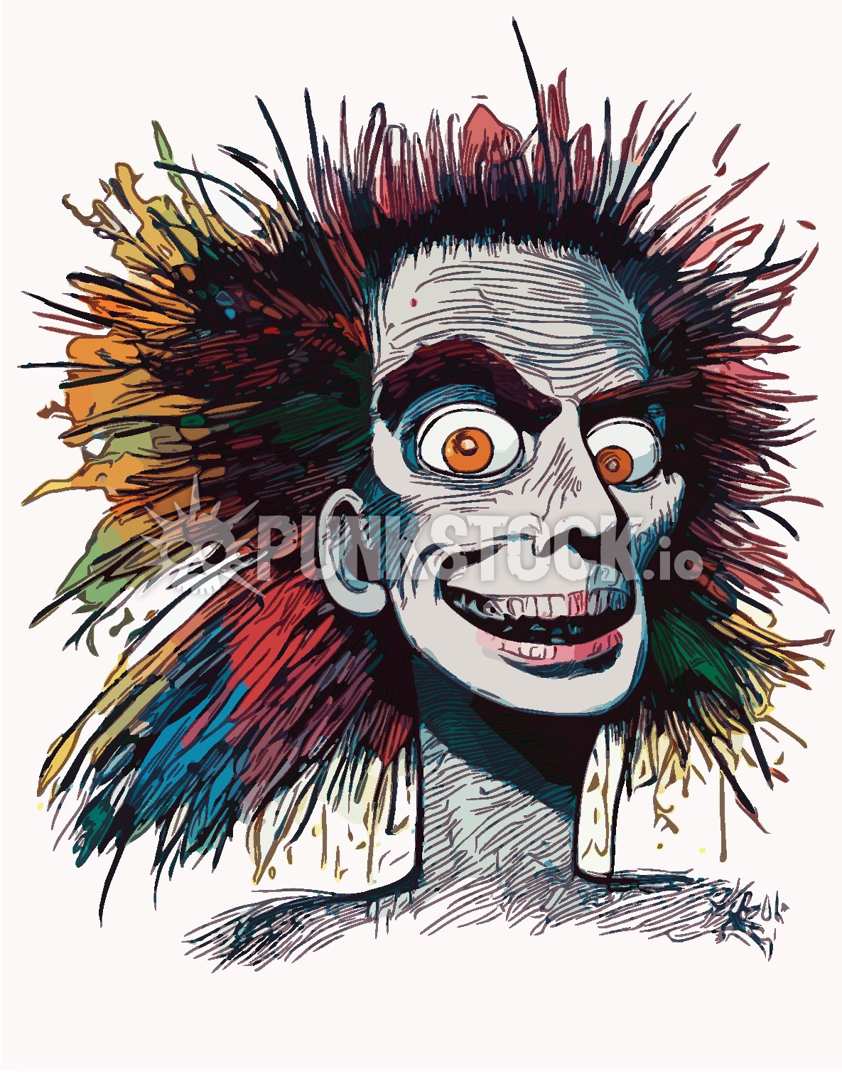 One color print print printed vector graphic