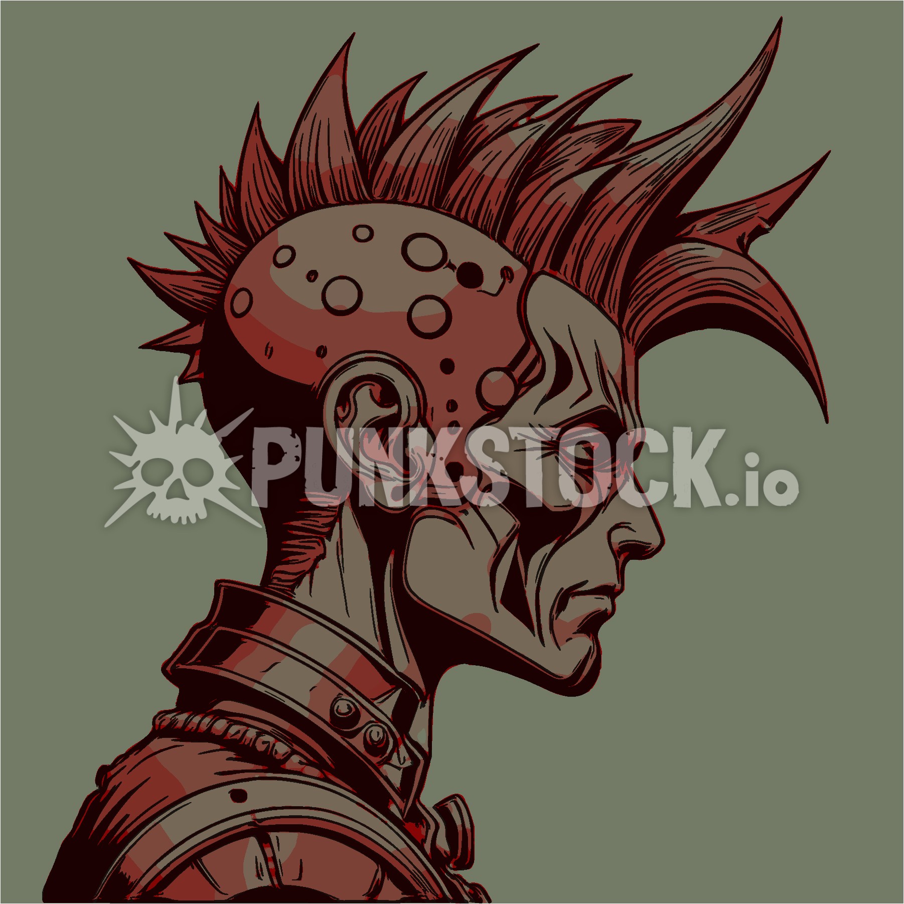 Man guy face vector graphic