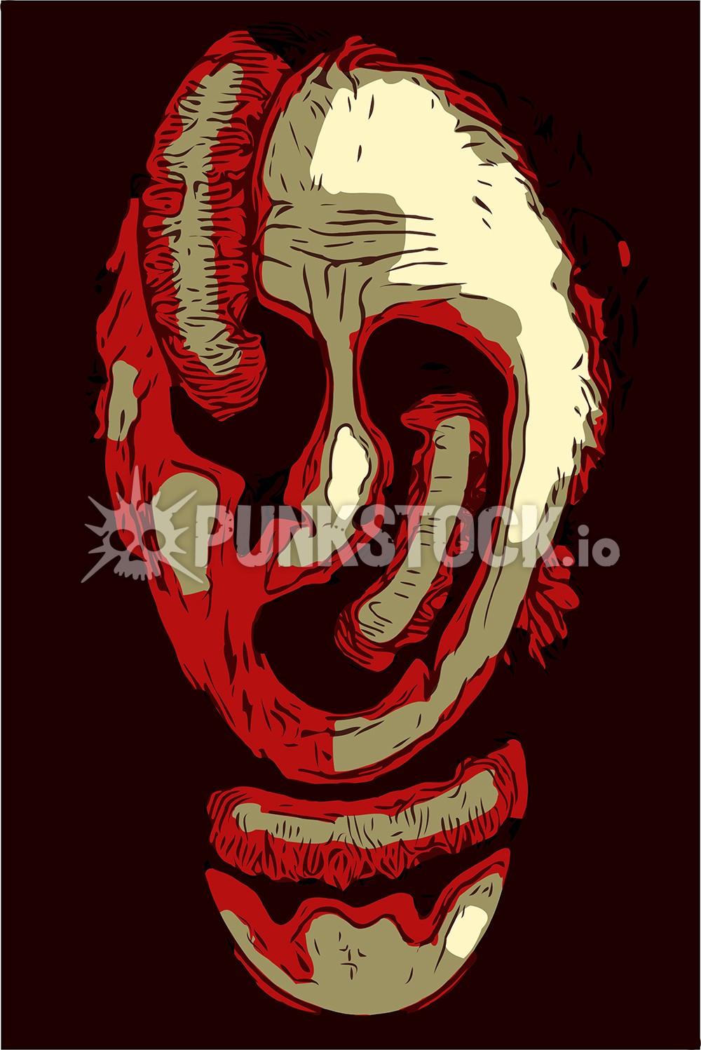 Face eye sockets eyes vector graphic
