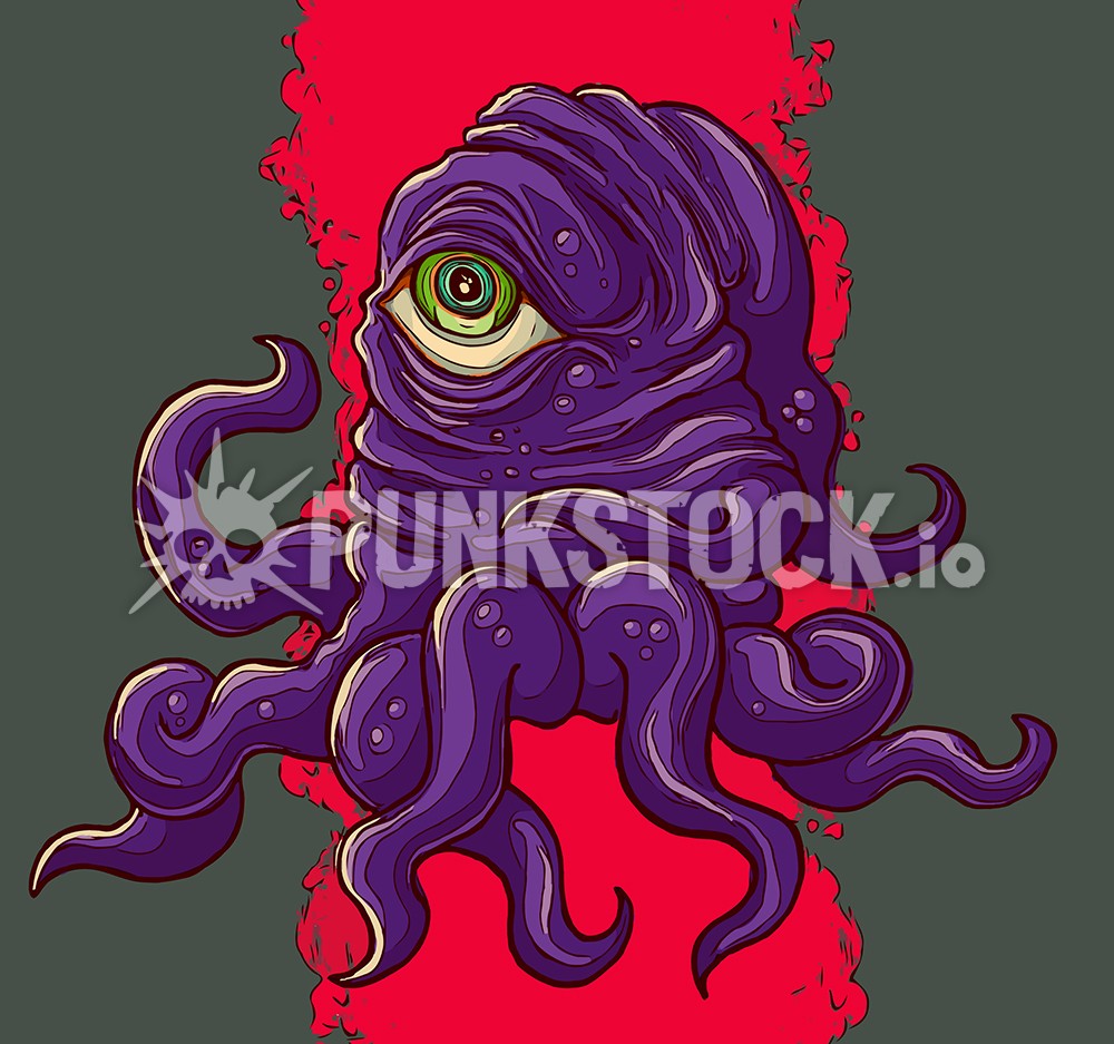 Squid squids octopus vector graphic