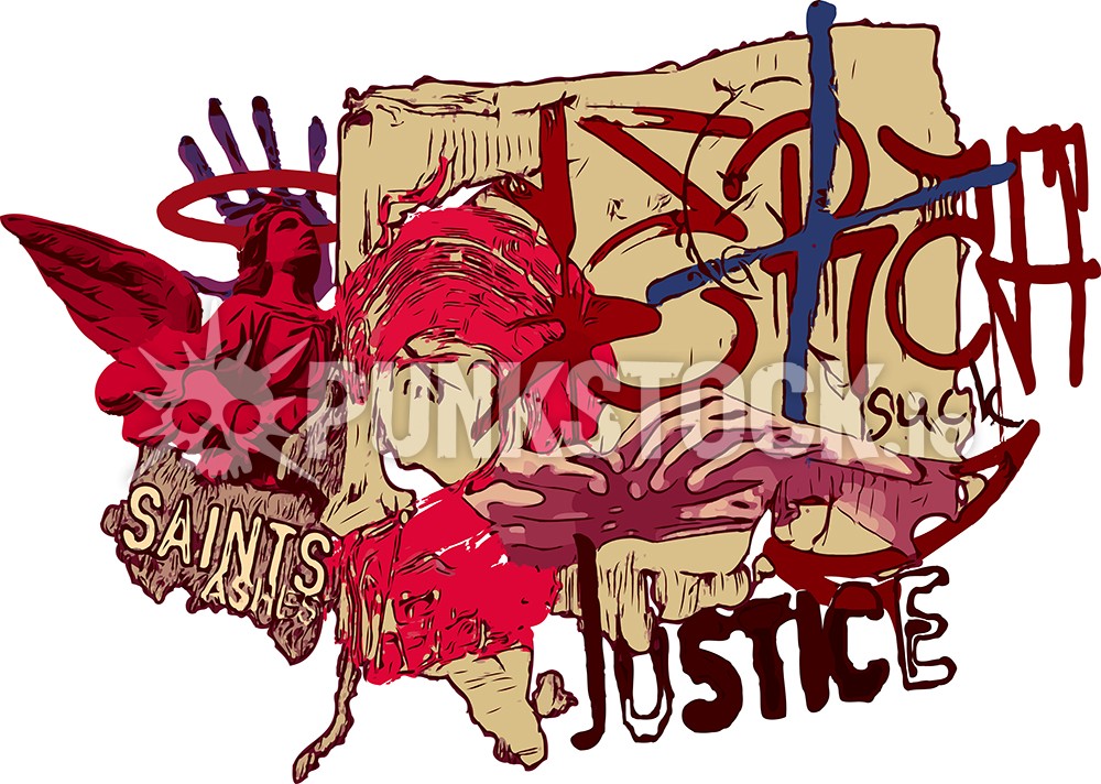 Collage grunge abstract vector graphic
