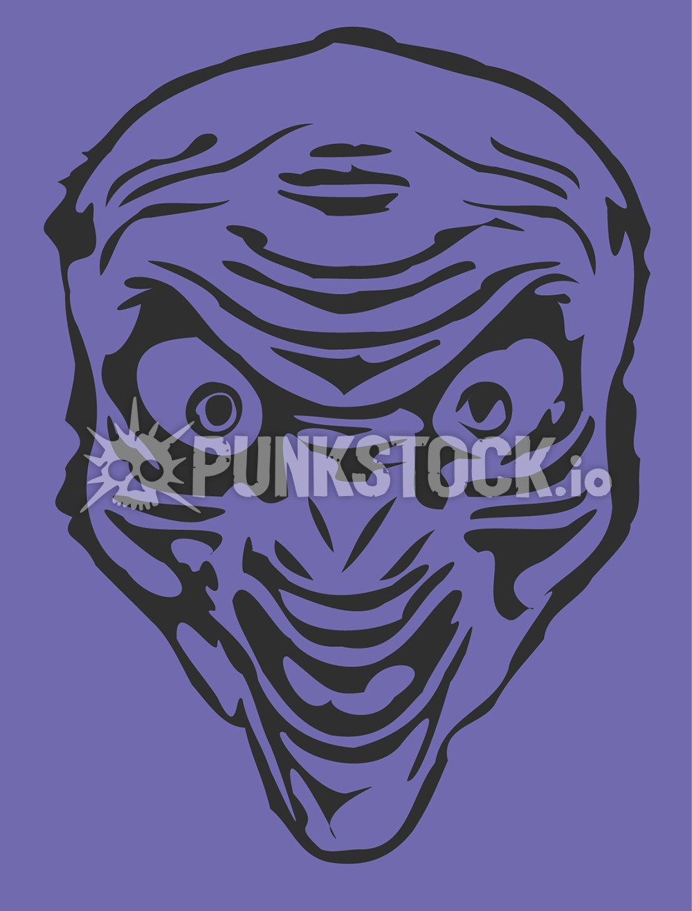 Face head grin vector graphic