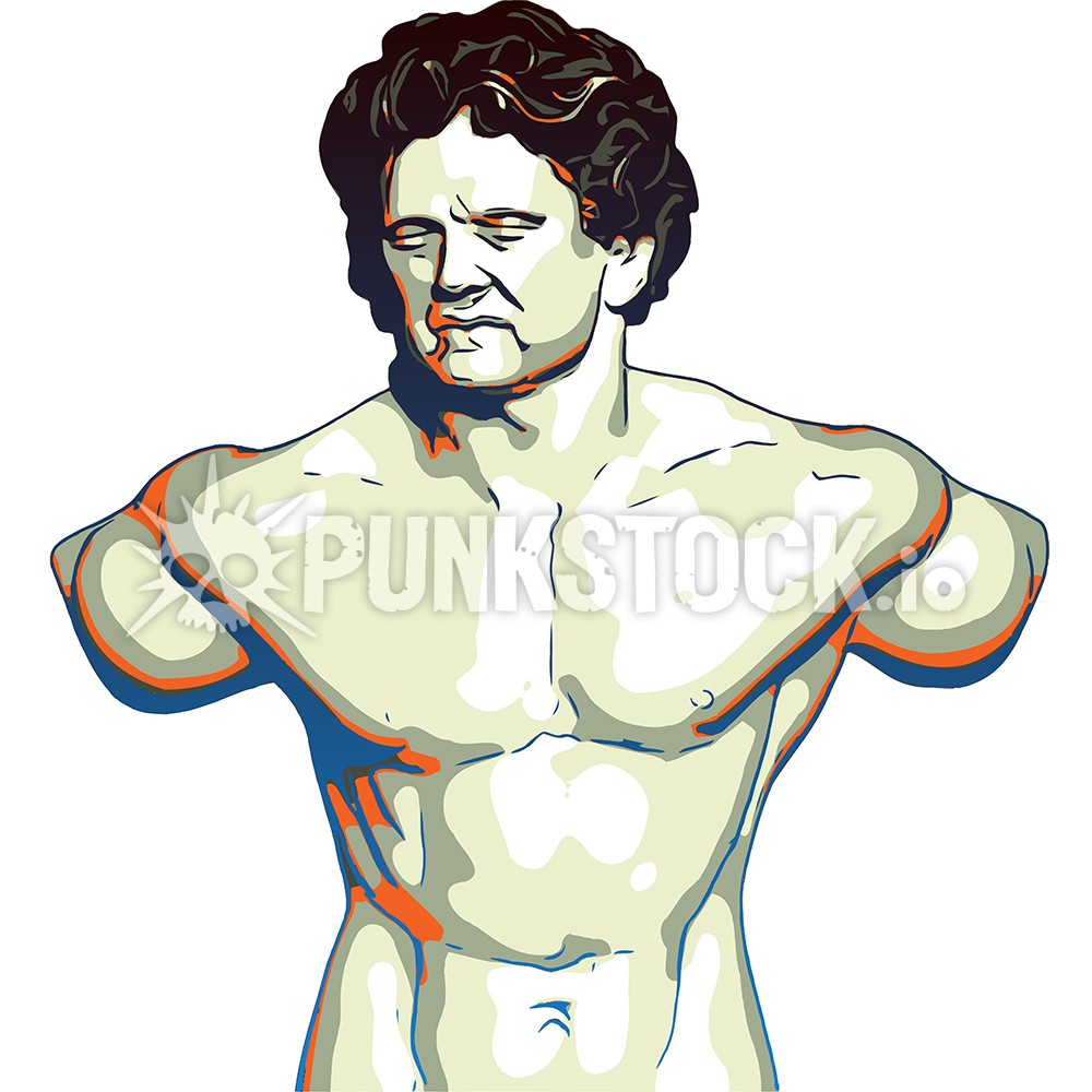 Man guy torso vector graphic