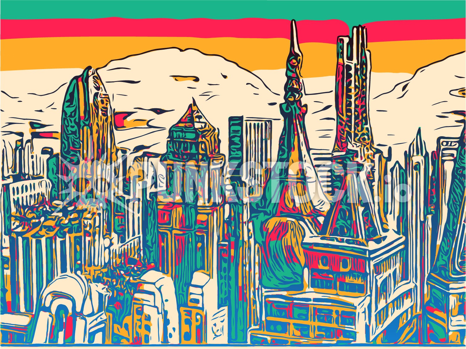 City cityscape city scape vector graphic