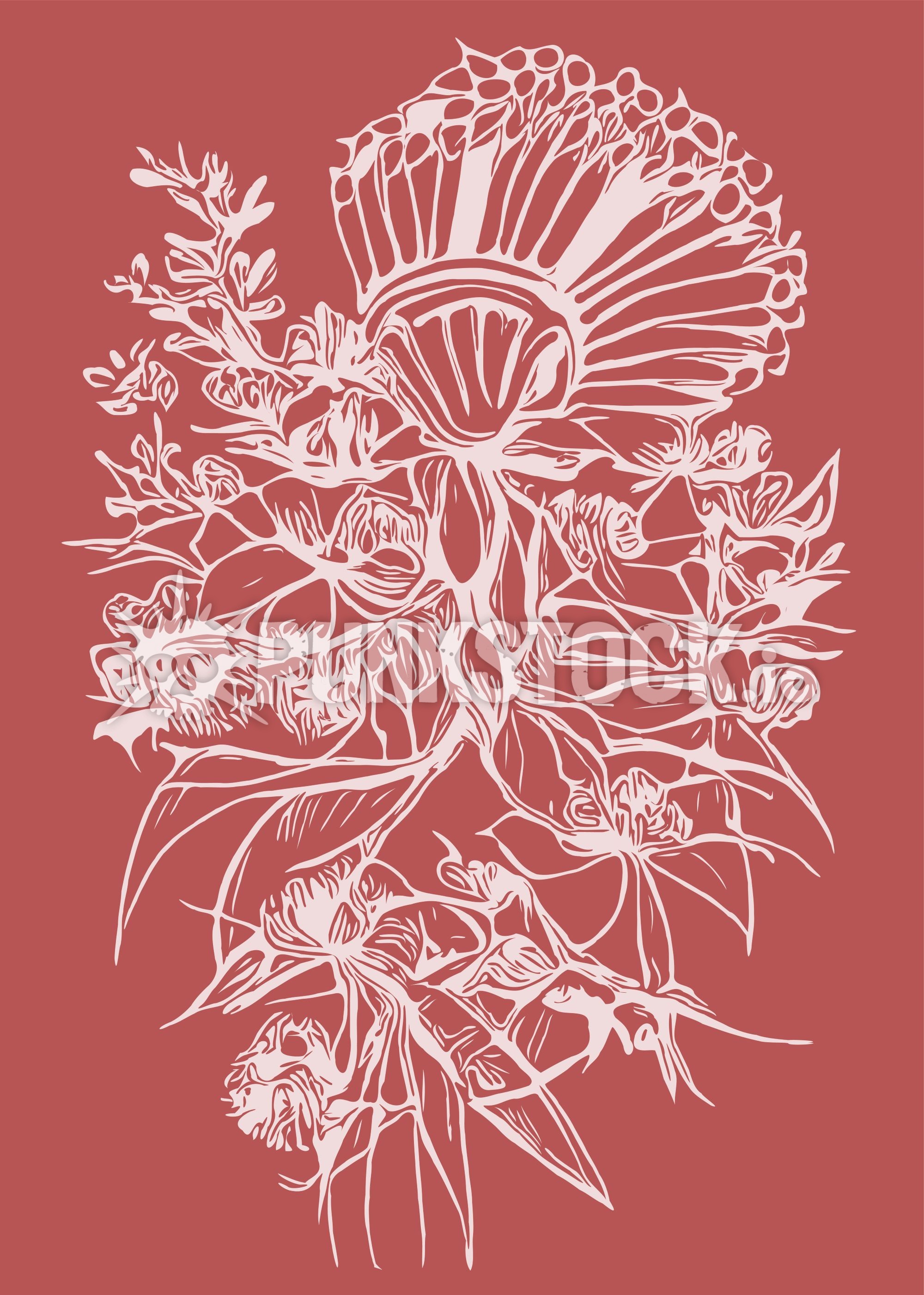 Ornamental flourish decorative flourish vector graphic