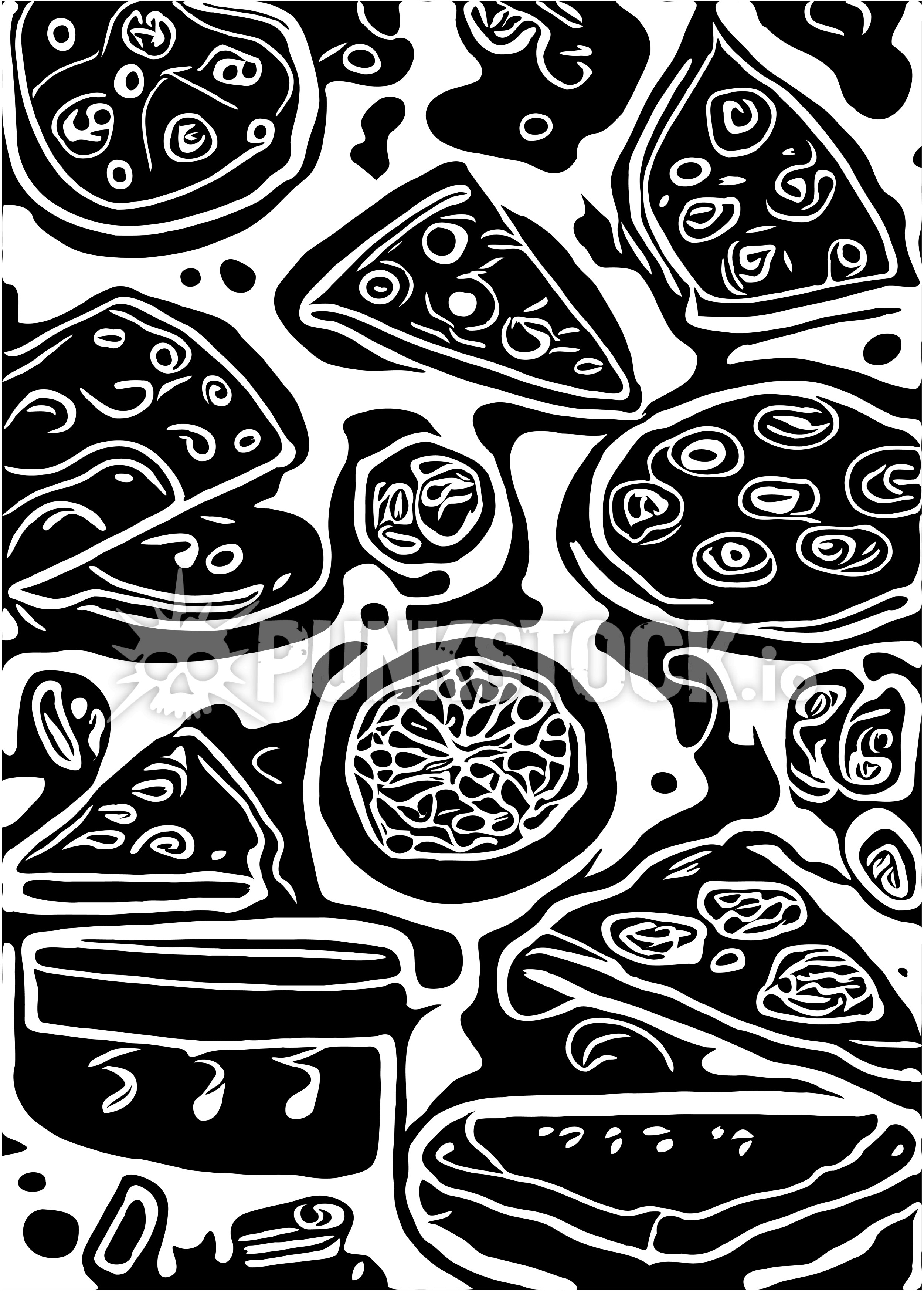 Food pizza junk vector graphic