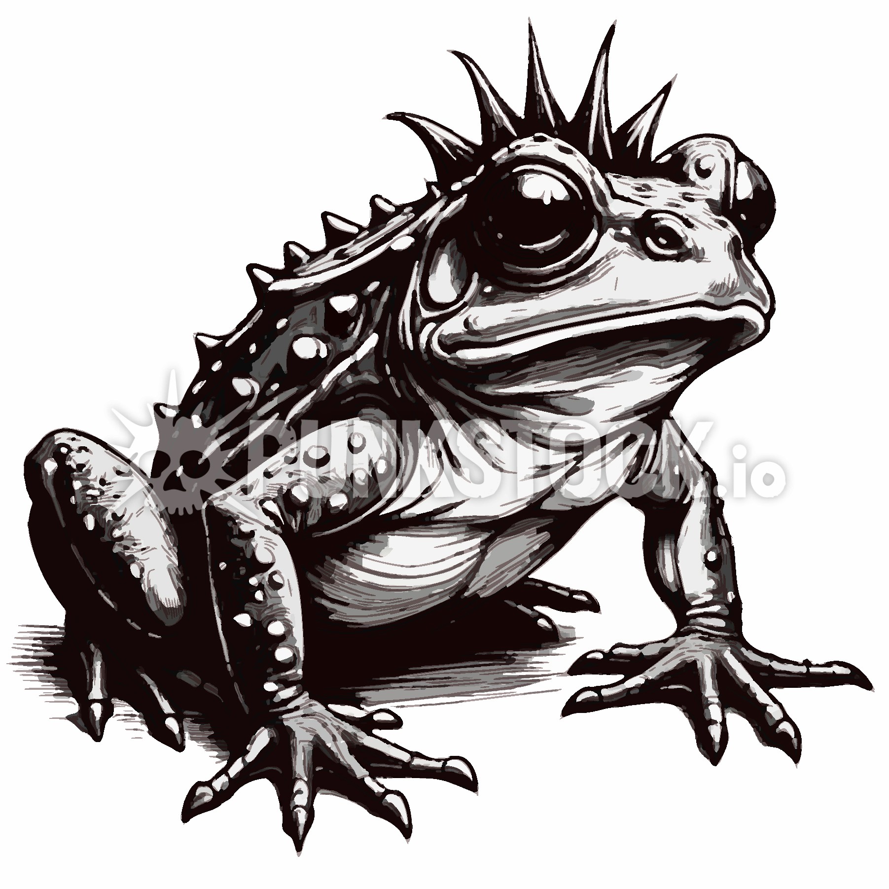 Spike spikes red eyes vector graphic