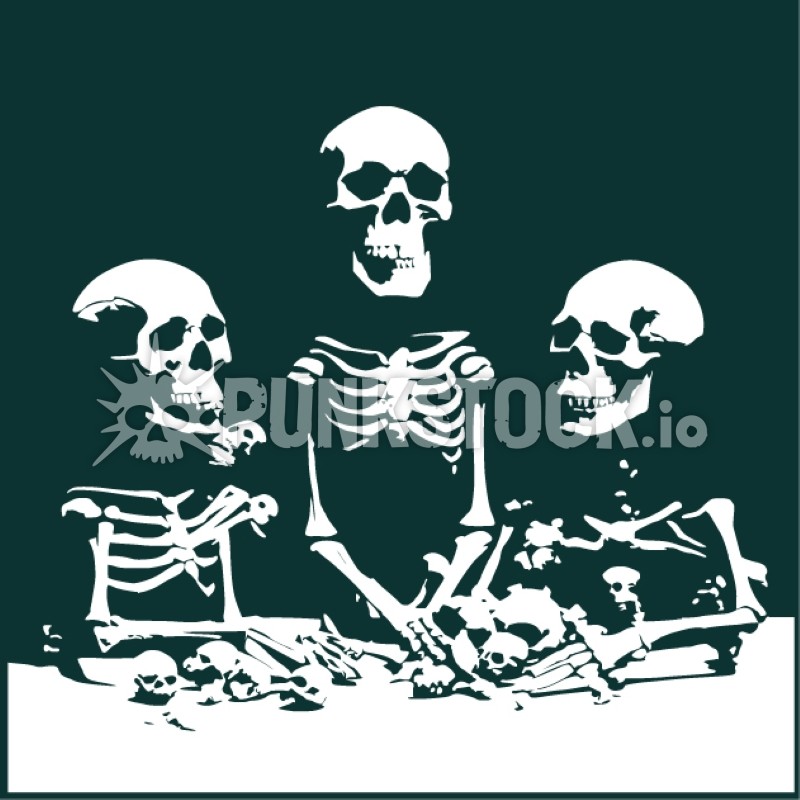 Skulls skeleton skeletons vector graphic