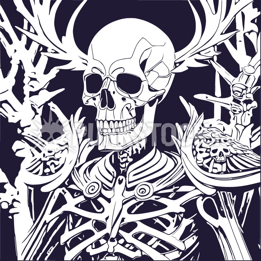 Antler antler horn vector graphic