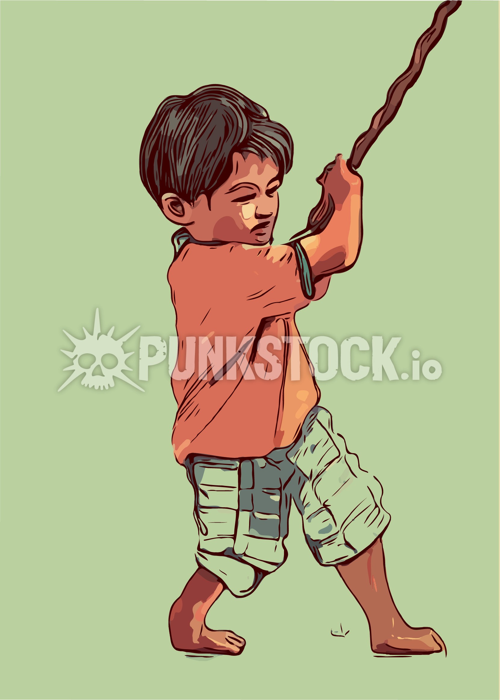 Boy kid sport vector graphic
