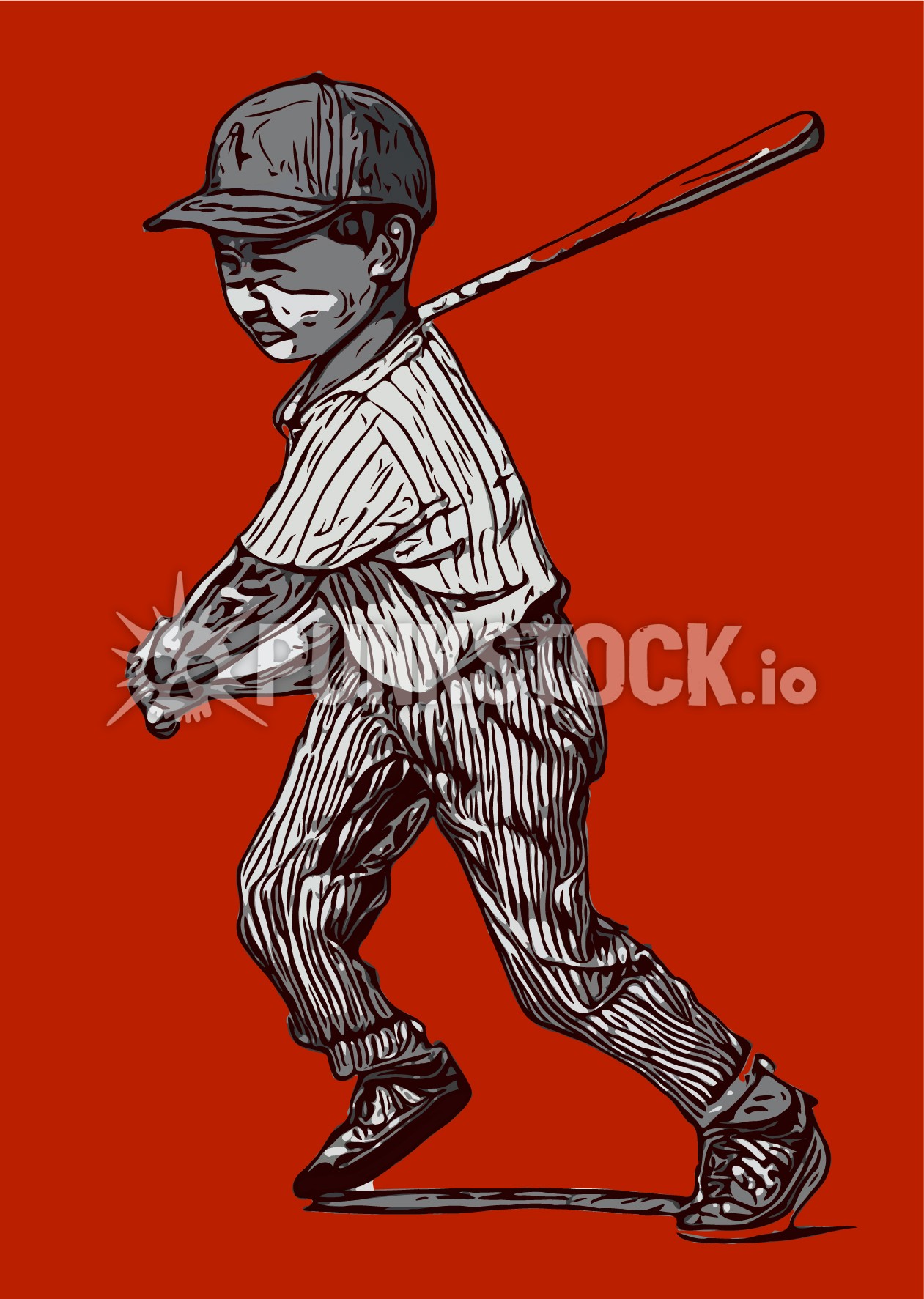 Boy kid sport vector graphic