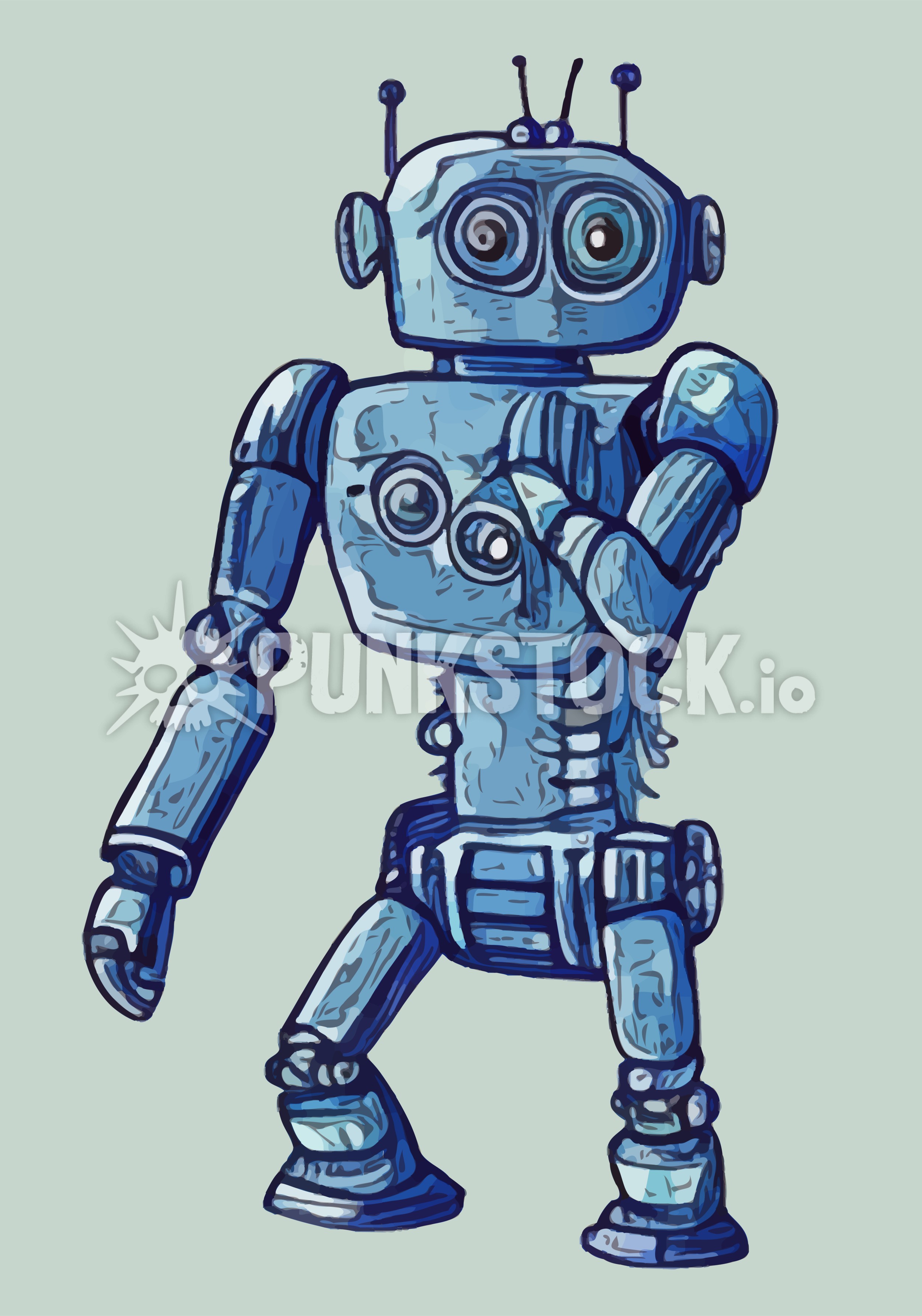 Robot robots android vector graphic