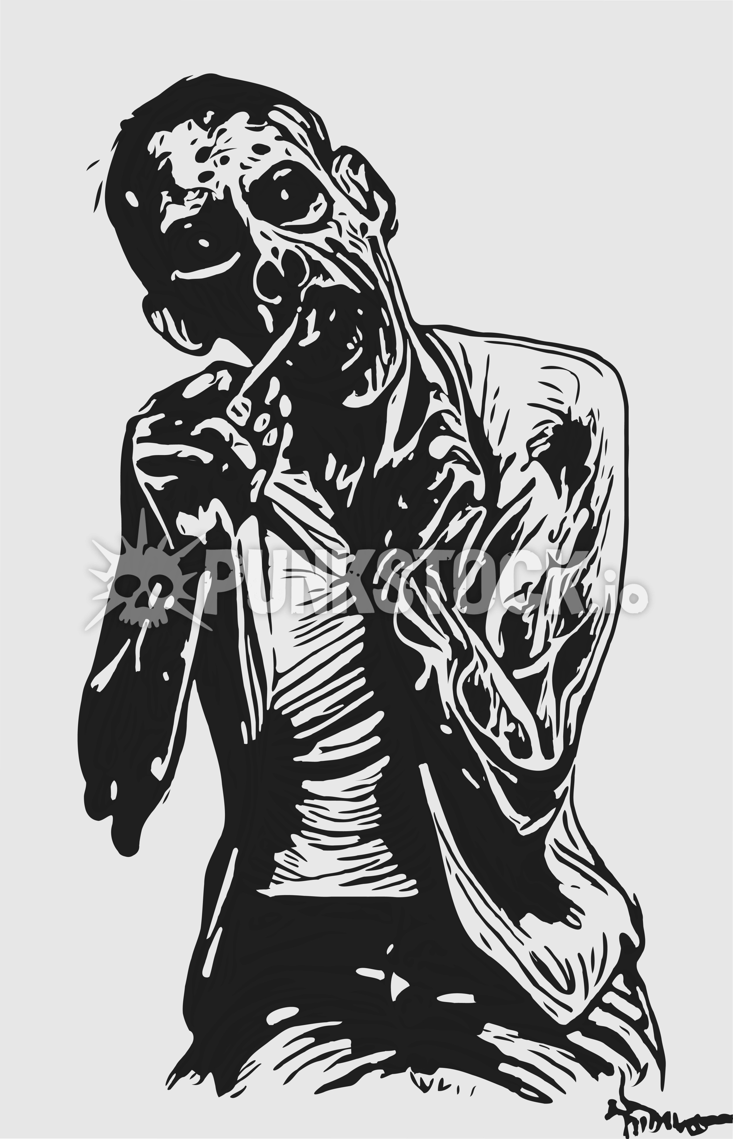 Zombie dead death vector graphic
